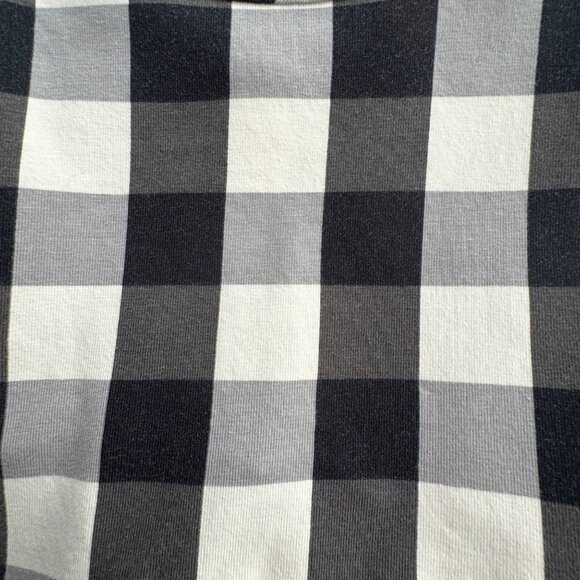 HANNA ANDERSSON Buffalo Plaid Skater Dress Girls 8 130cm Black White Checks Girl - Picture 4 of 6